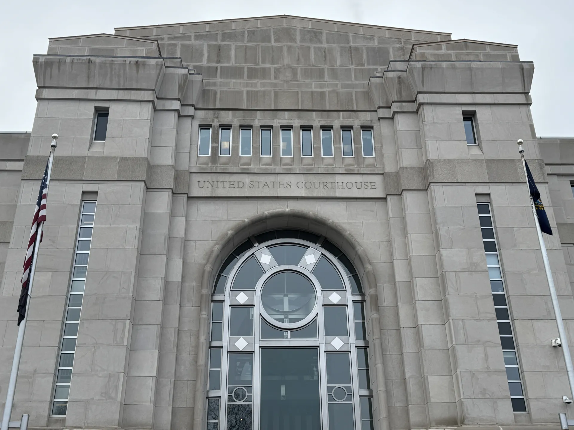 An image of the entrance of the US Court House in Concord