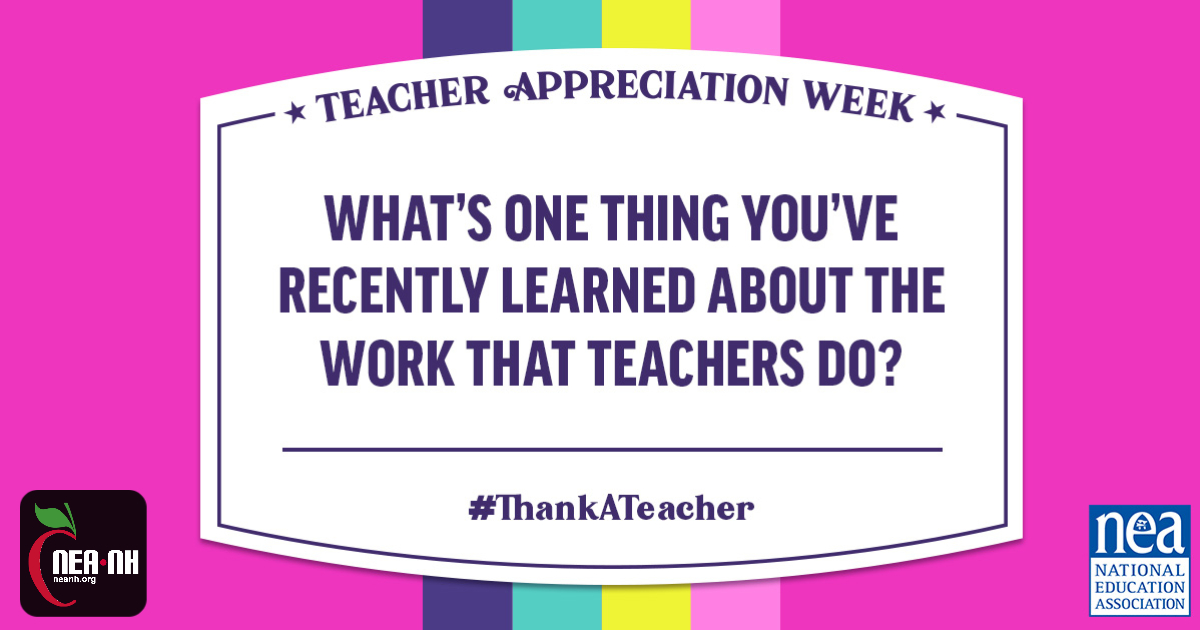 Teacher Appreciation Week 2020 NEANH